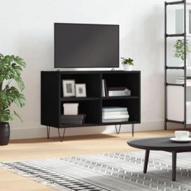 TV Cabinet Black 69.5x30x50 cm Engineered Wood