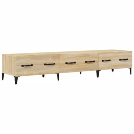 TV Cabinet Sonoma Oak 150x34,5x30 cm Engineered Wood - thumbnail 2