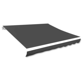 Awning Top Sunshade Canvas Anthracite 300x250 cm - thumbnail 1