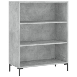 Bookcase Concrete Grey 69.5x32.5x90 cm Engineered Wood - thumbnail 2