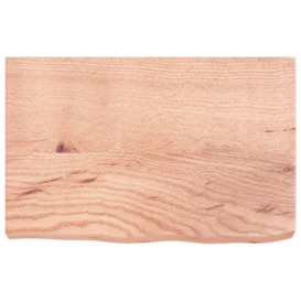 Wall Shelf Light Brown 60x40x(2-6) cm Treated Solid Wood Oak - thumbnail 2