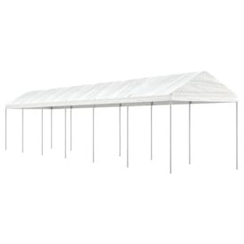 Gazebo with Roof White 13.38x2.28x2.69 m Polyethylene - thumbnail 1