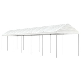 Gazebo with Roof White 13.38x2.28x2.69 m Polyethylene