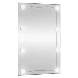 Wall Mirror with LED Lights 40x60 cm Glass Rectangle - thumbnail 3