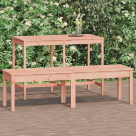 2-Seater Garden Bench 159.5x44x45 cm Solid Wood Douglas - thumbnail 1