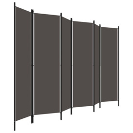 6-Panel Room Divider Anthracite 300x180 cm - thumbnail 3