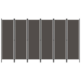 6-Panel Room Divider Anthracite 300x180 cm - thumbnail 1