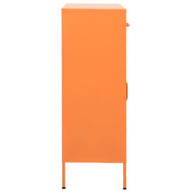 Storage Cabinet Orange 80x35x101.5 cm Steel - thumbnail 3