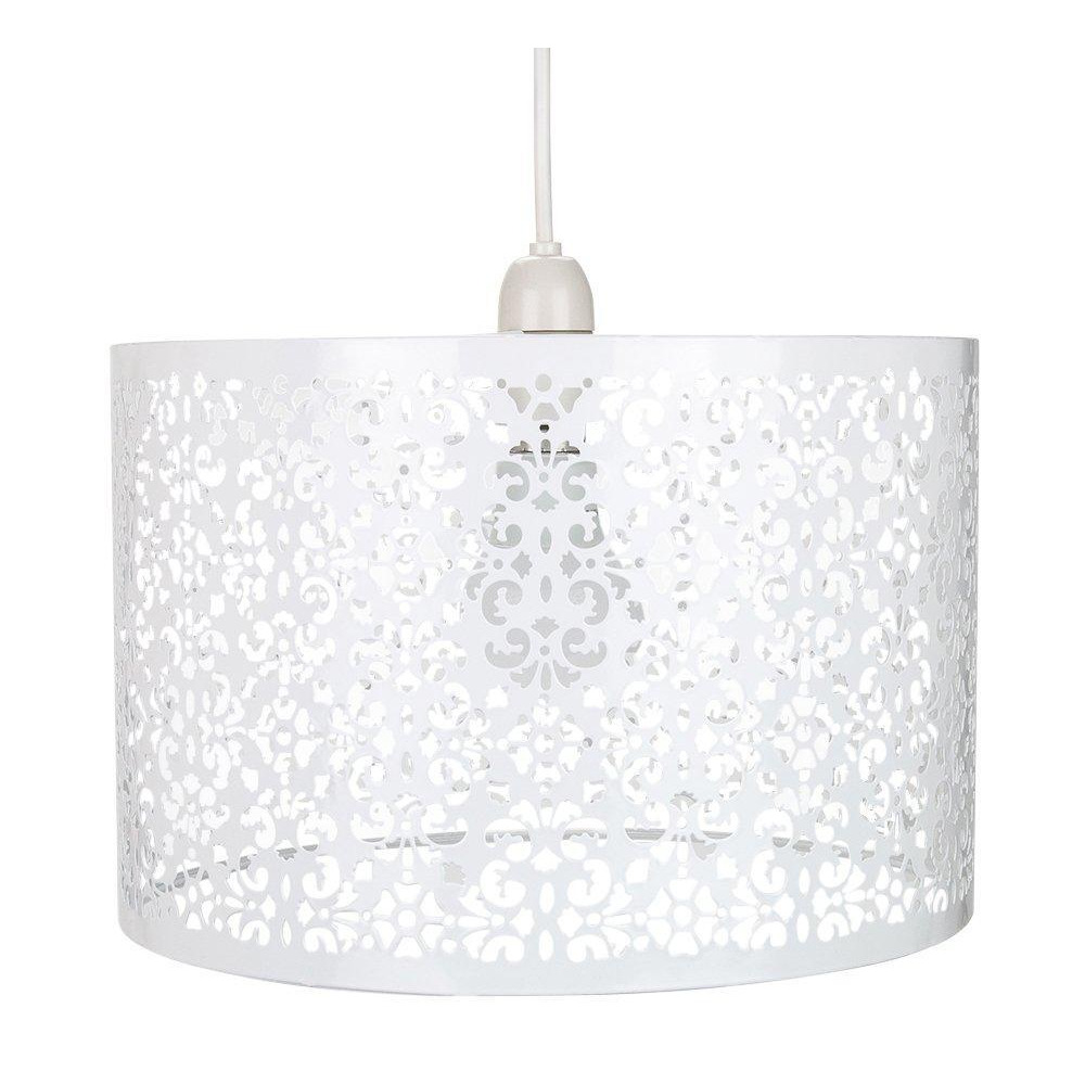 Marrakech Designed Metal Pendant Light Shade with Floral Decoration - image 1