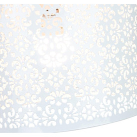Marrakech Designed Metal Pendant Light Shade with Floral Decoration - thumbnail 3