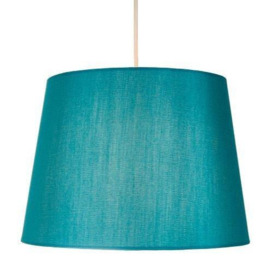 Traditionally Designed Drum Lamp Shade in Sleek Faux Silk Fabric - thumbnail 2