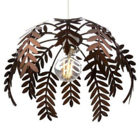 Traditional Fern Leaf Design Ceiling Pendant Light Shade in Shiny Finish - thumbnail 2