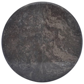 Table Top Black Ã˜50x2.5 cm Marble
