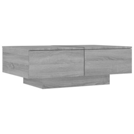 Coffee Table Grey Sonoma 90x60x31 cm Engineered Wood - thumbnail 2