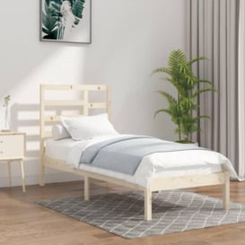 Bed Frame Solid Wood 100x200 cm - thumbnail 1