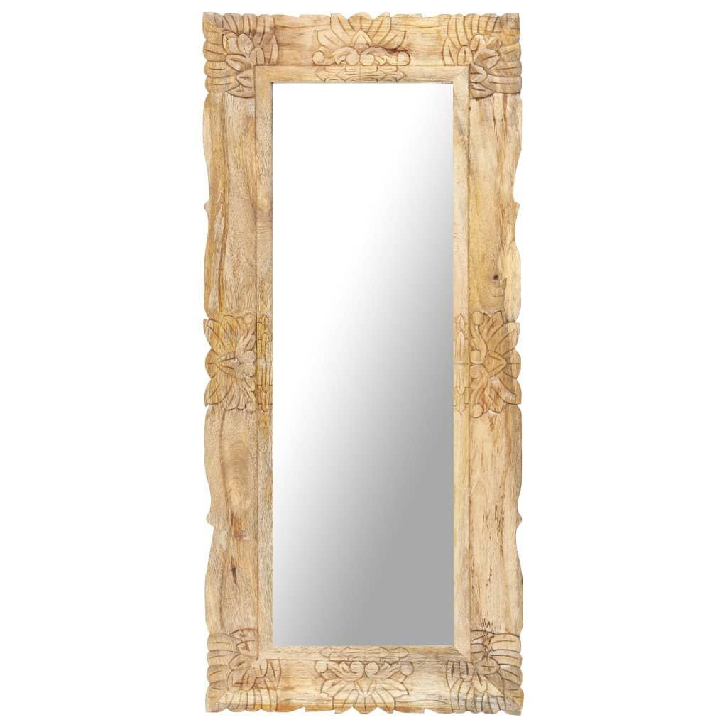 Mirror 110x50 cm Solid Mango Wood - image 1