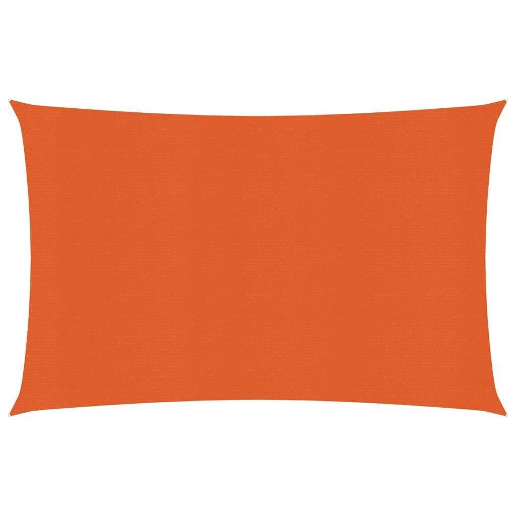 Sunshade Sail 160 g/m² Orange 2.5x4 m HDPE - image 1