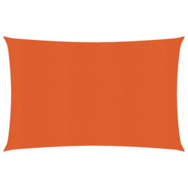 Sunshade Sail 160 g/m² Orange 2.5x4 m HDPE - thumbnail 1