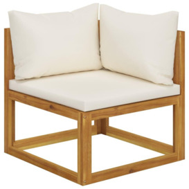 2-seater Garden Bench with Cream White Cushions (UK/IE/FI/NO only) - thumbnail 2