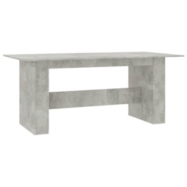 Dining Table Concrete Grey 180x90x76 cm Engineered Wood - thumbnail 3