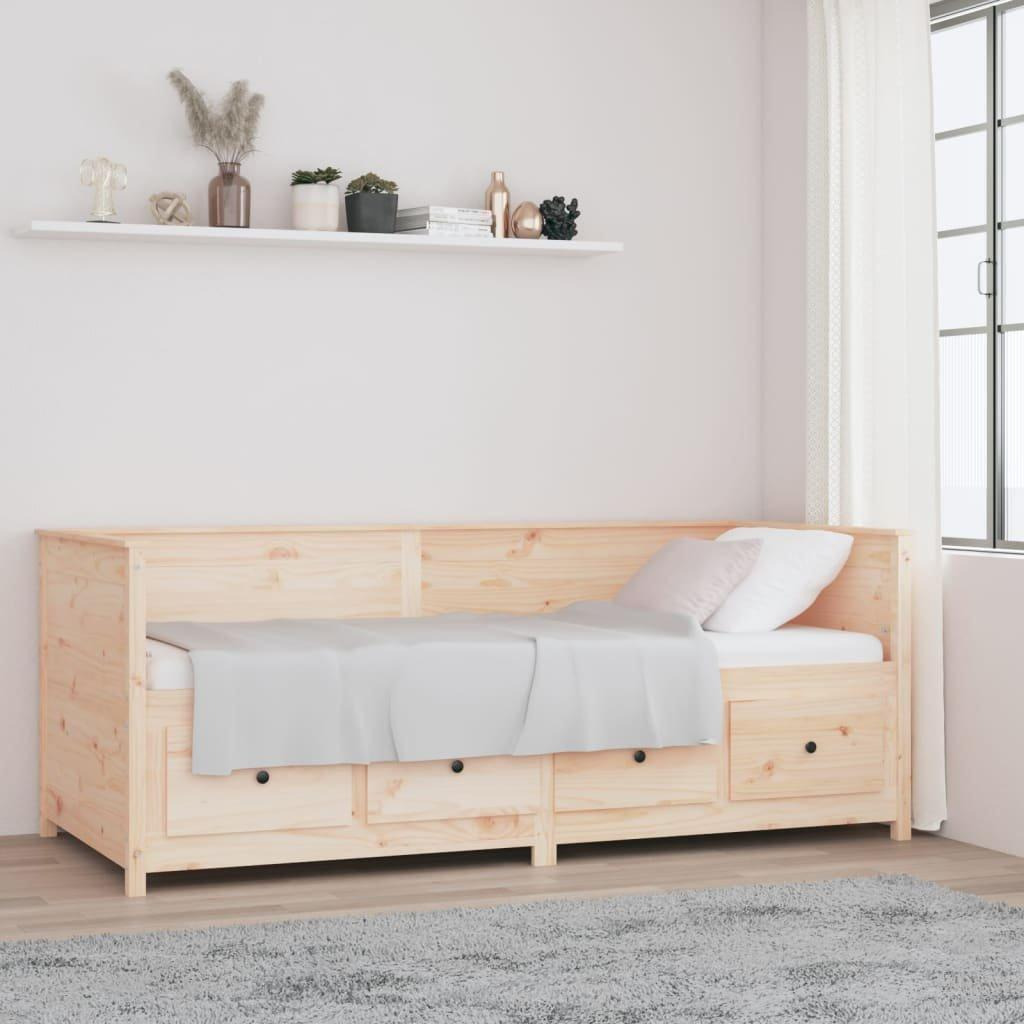 Day Bed 90x200 cm Solid Wood Pine - image 1
