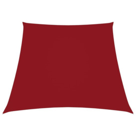 Sunshade Sail Oxford Fabric Trapezium 2/4x3 m Red - thumbnail 1