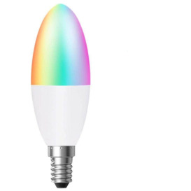 Smart Wi-Fi E14 LED Candle Bulb 5W, RGB+W+WW, Dimmable - thumbnail 2
