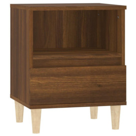 Bedside Cabinet Brown Oak 40x35x50 cm - thumbnail 2
