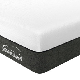 6 Inch Memory Foam Mattress with Skin-Friendly Fabric, Breathable Cover, Dual-Layer Support, Medium Firmness
