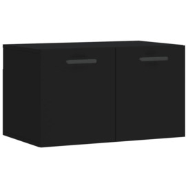 Wall Cabinet Black 60x36.5x35 cm Engineered Wood - thumbnail 2
