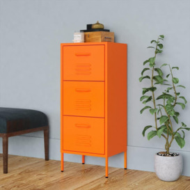 Storage Cabinet Orange 42.5x35x101.5 cm Steel - thumbnail 1