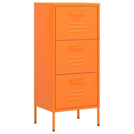 Storage Cabinet Orange 42.5x35x101.5 cm Steel - thumbnail 2