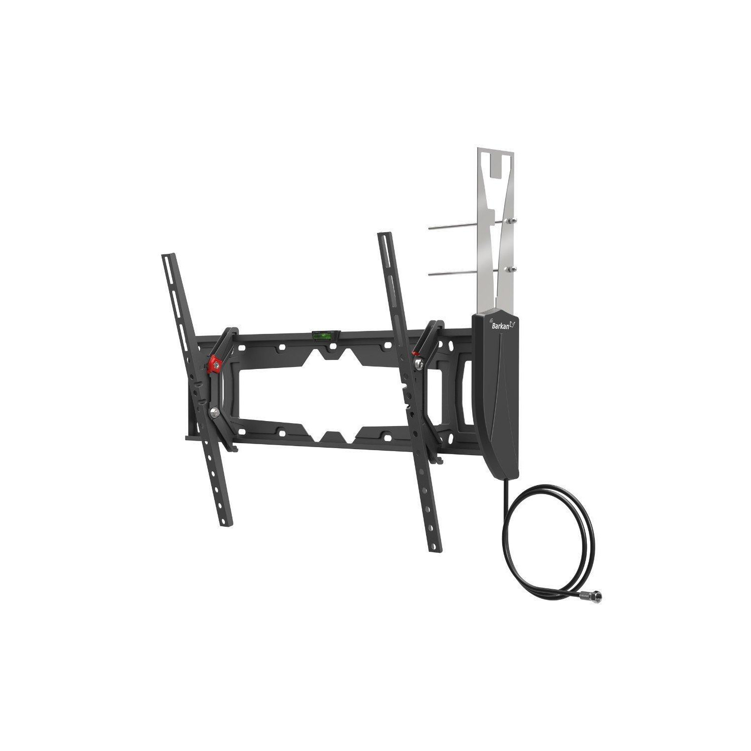 "19"" to 80"" Tilt TV Wall Mount Bracket with Integrated HDTV Antenna" - image 1