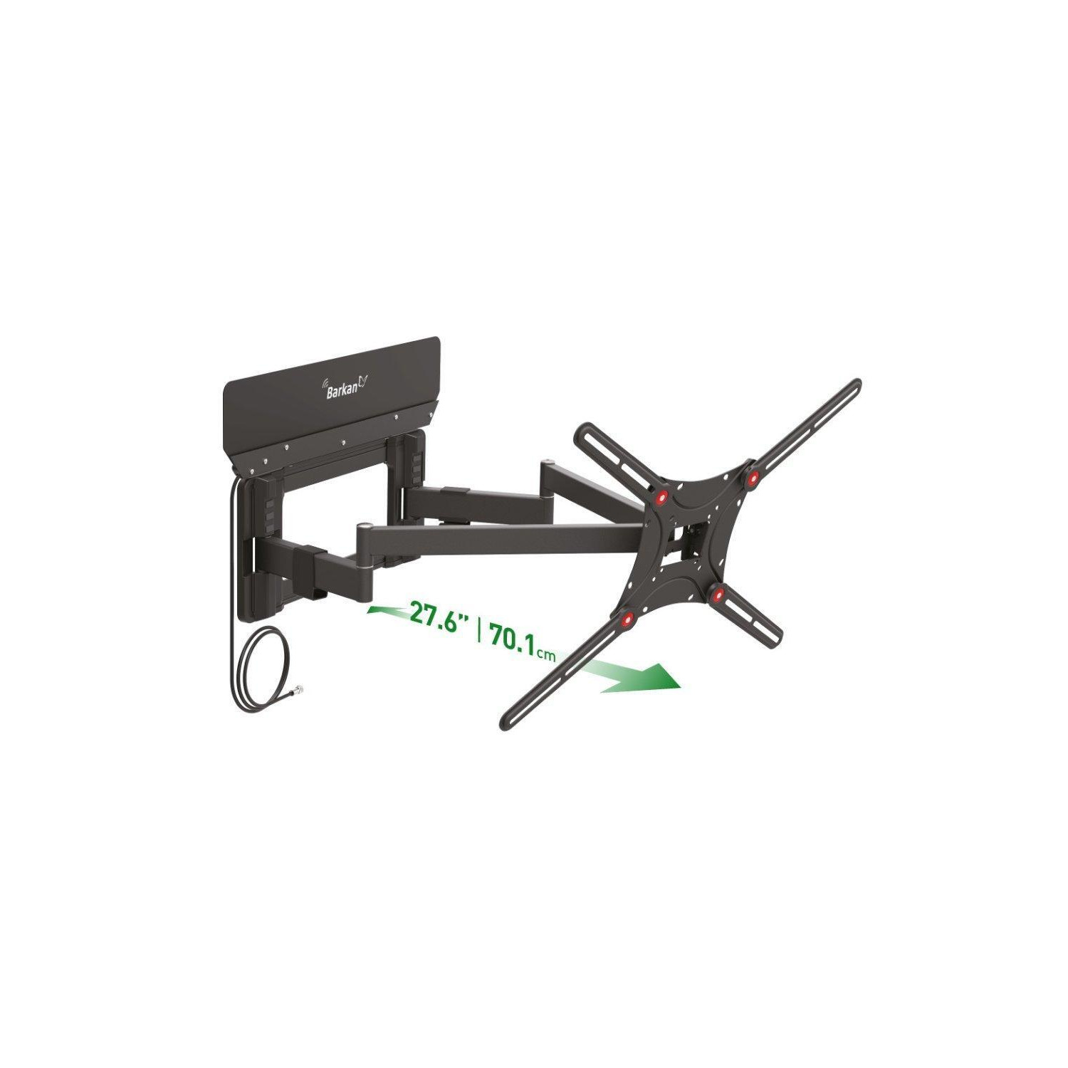 "13"" to 90"" Full Motion TV Wall Mount Bracket with Integrated Antenna" - image 1