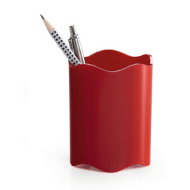 TREND Pen Pot Pencil Holder Desk Tidy Organizer Cup - Red