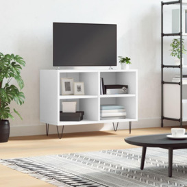 TV Cabinet White 69.5x30x50 cm Engineered Wood