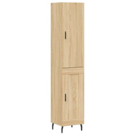 Highboard Sonoma Oak 34.5x34x180 cm Engineered Wood - thumbnail 2