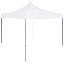 Professional Folding Party Tent 2x2 m Steel White - thumbnail 1
