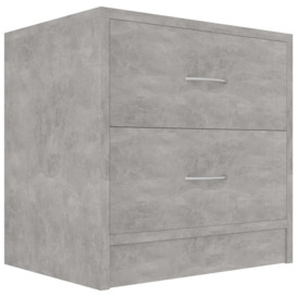 Bedside Cabinets 2 pcs Concrete Grey 40x30x40 cm Engineered Wood - thumbnail 3
