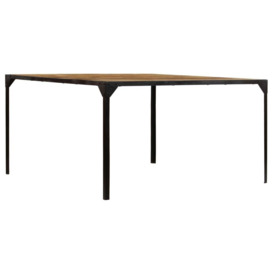 Dining Table 140x140x76 cm Solid Mango Wood - thumbnail 3