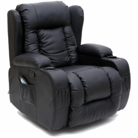 Copenhagen Armchair 10 In 1 Massage and Heat Leather Recliner Chair