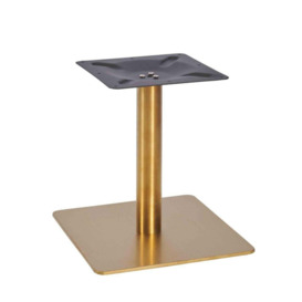 Zavon Brass Steel  Square Table Base Poseur Height