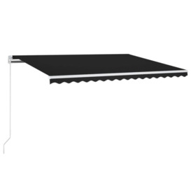 Manual Retractable Awning 400x350 cm Anthracite - thumbnail 2