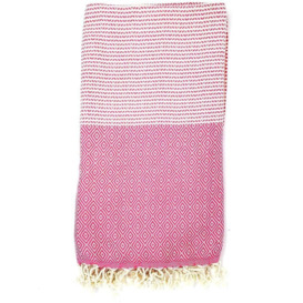 Riza Hammam Towel, Pink - thumbnail 1
