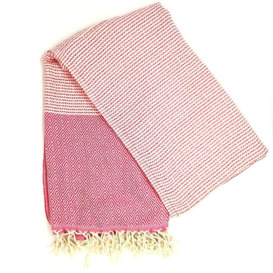 Riza Hammam Towel, Pink - thumbnail 2