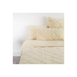 Cashmere Wool Quilt - Natural Shapes