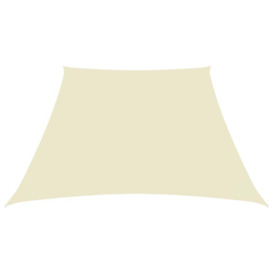 Sunshade Sail Oxford Fabric Trapezium 4/5x4 m Cream - thumbnail 2
