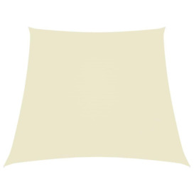 Sunshade Sail Oxford Fabric Trapezium 4/5x4 m Cream - thumbnail 1