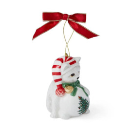 Spode Christmas Tree Playful Kitten Ornament - thumbnail 3