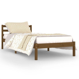 Day Bed Solid Wood Pine 90x200 cm Honey Brown - thumbnail 2